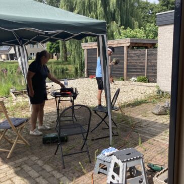 Gewerkt in mijn tuin 19 juli