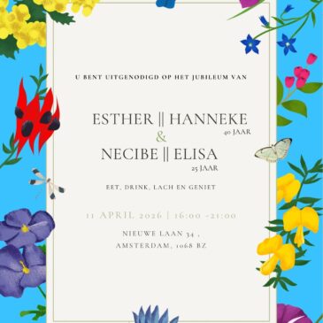 Jubileum feest 11 april 2026